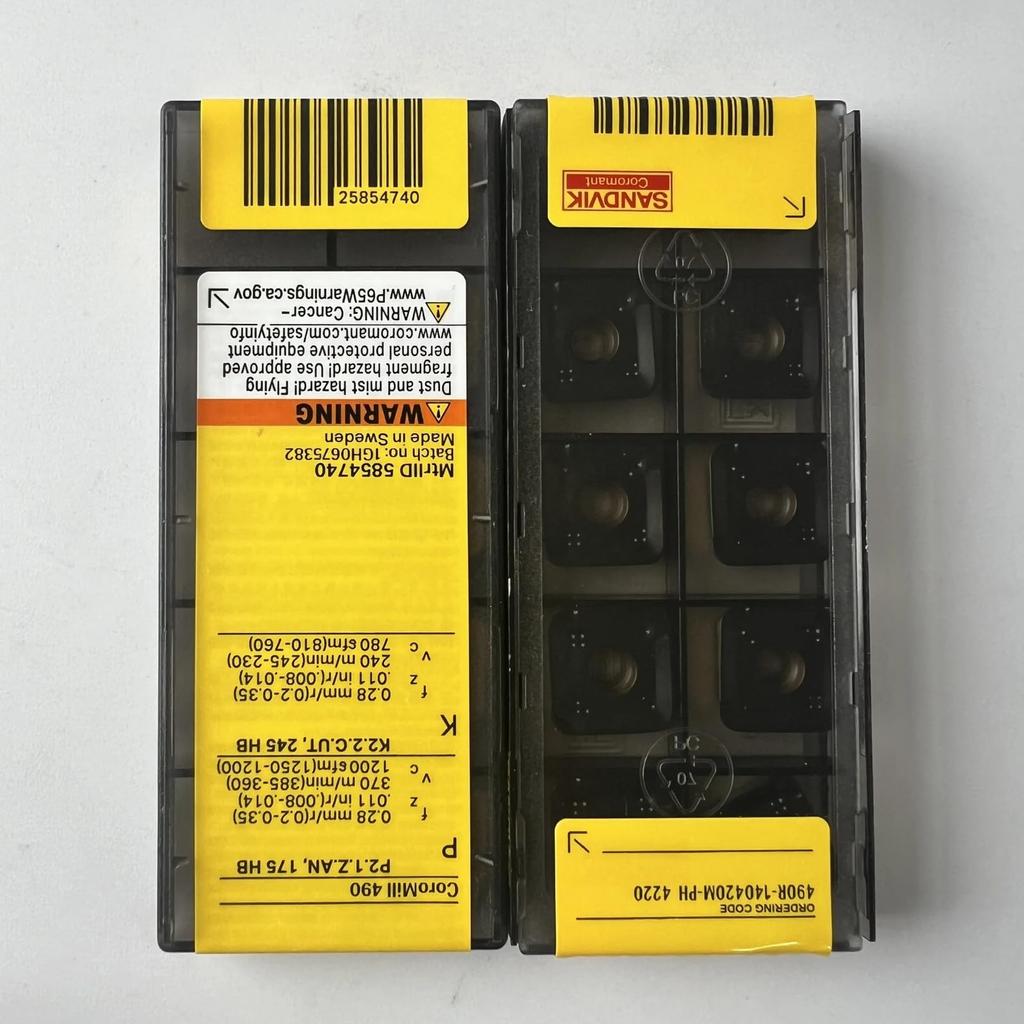 Original Sandvik / 490R-140420M-PH 4220 /CNC lathe carbide blade tool 10 Pcs