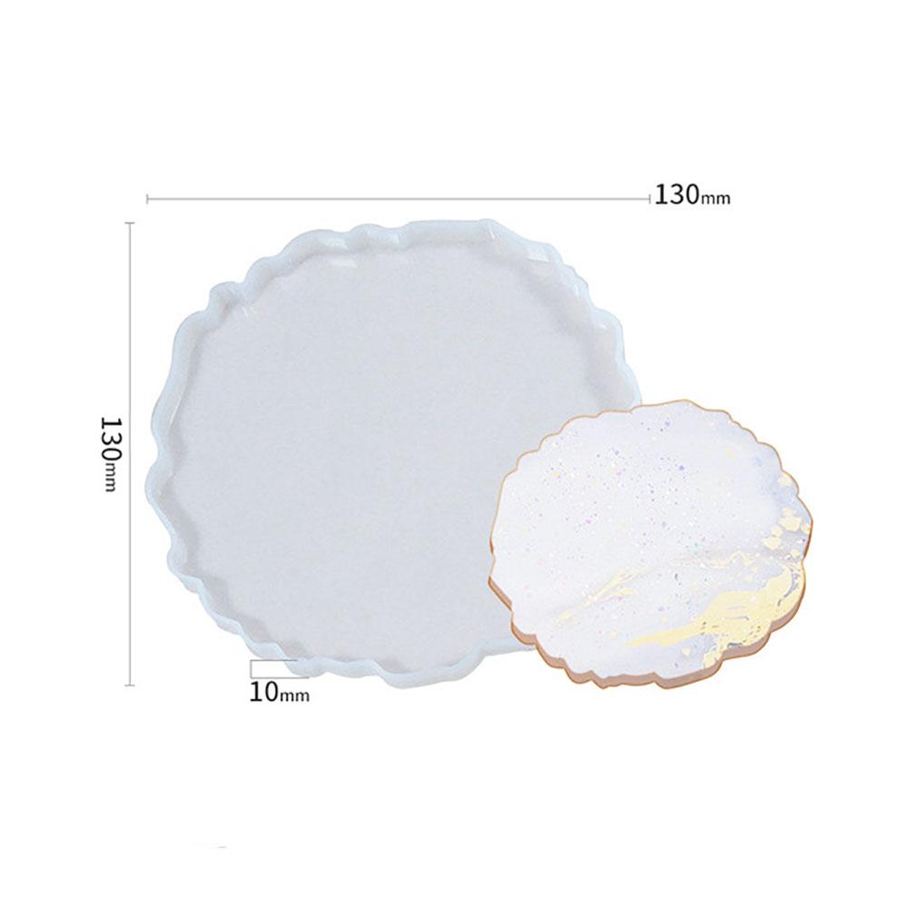Silicone World DIY Coaster Resin Epoxy Mold Tea Coaster lrregular shape Resin Molds Silicone Wine Glass Coasters Epoxy Mould