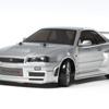 TAMIYA mužské elektrické RC auto řady Nismo R34 Drift spec 58605 1/10 No.605 GT-R Z-tune (Podvozek TT-02D) na cestě