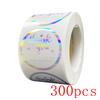 50-500Pcs Rainbow Laser Thank You Stickers 1 Inch White Thank You Small Business Sticker For Crafts Gift Packaging