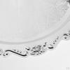 7"/9"/11" Metal Silver Round Tea Platter Dessert Serving Tray