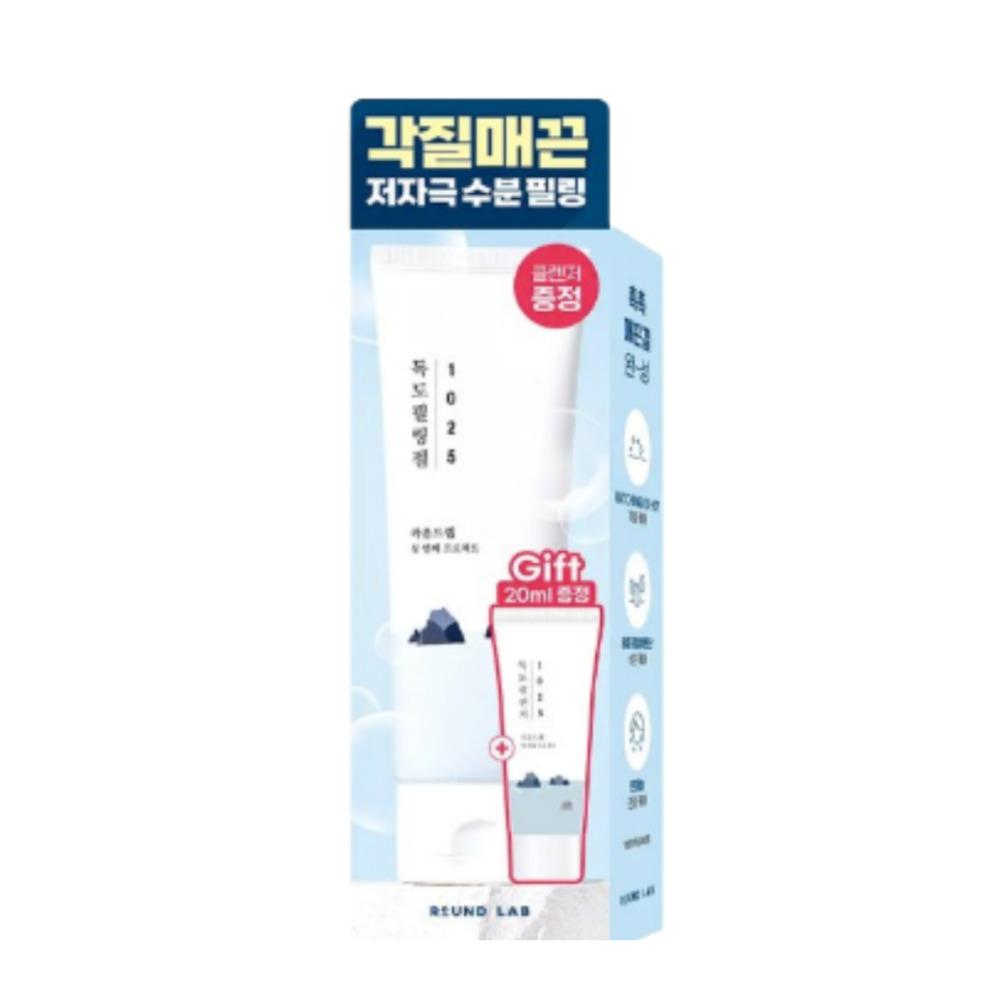 ROUND LAB 1025 Dokdo Peeling Gel Gentle Exfoliating Dead Skin Care 120ml (+Cleanser 20ml Gift)