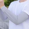 1Pair Ice Silk Sleeve Sun Protect Anti-Slip Sunscreen Cuffs Large Size Driving Sun Protection Arm Sleeves Breathable Arm Warmer