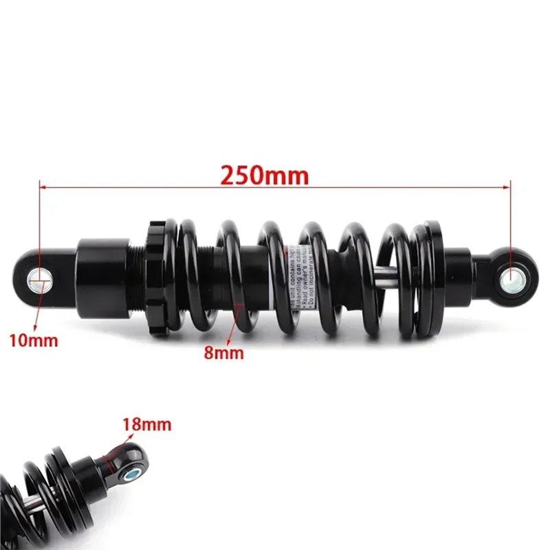 For Motorcycle Electric Scooter Four-Wheel Off-Road Vehicle Rear Suspension 250Mm Shock Absorber Air Shock Absorber