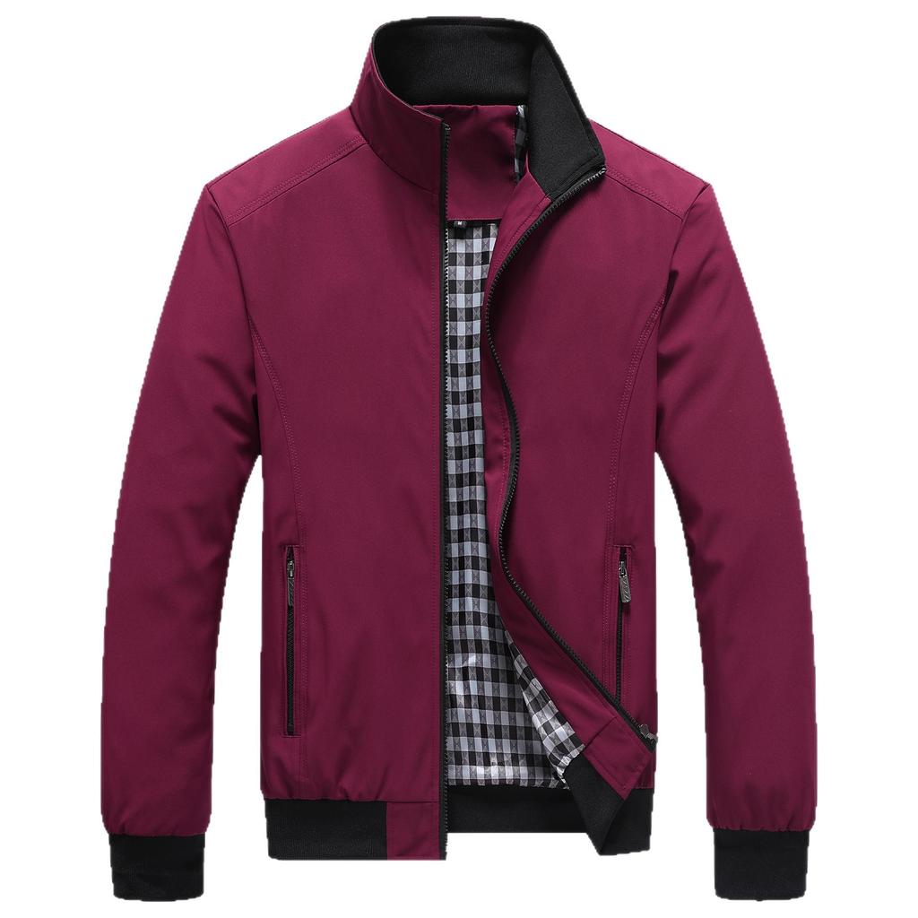 Herren Koreanischer Stil Bomberjacke - Frühling/Herbst Reißverschluss Mantel