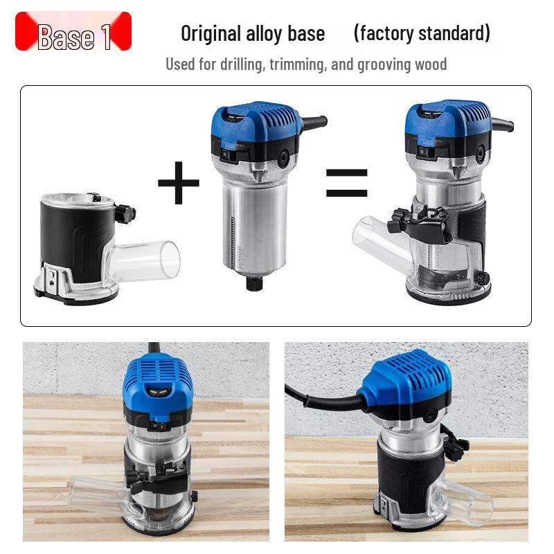 Electric Woodworking Trimmer & Router with Bakelite Base