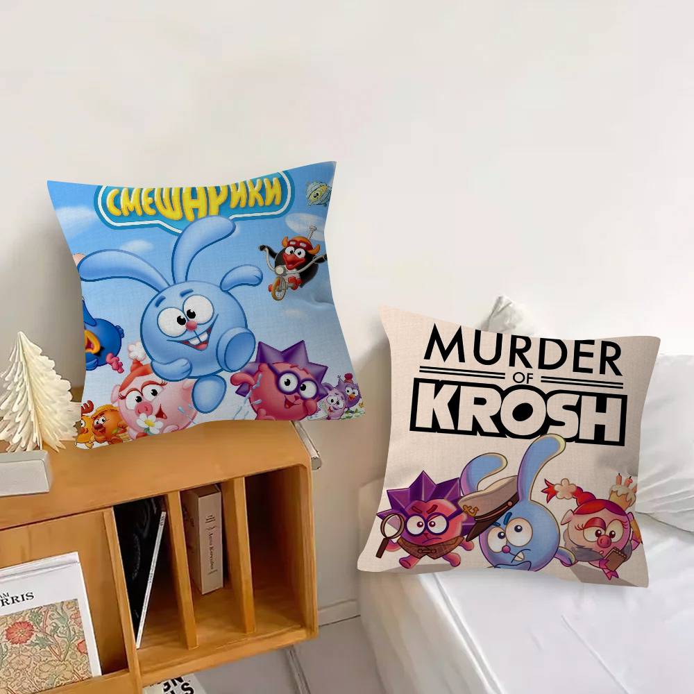 Anime Smeshariki carino Cuscino Copricuscino Federa Soggiorno Divano Arredamento Casa Personalizzato