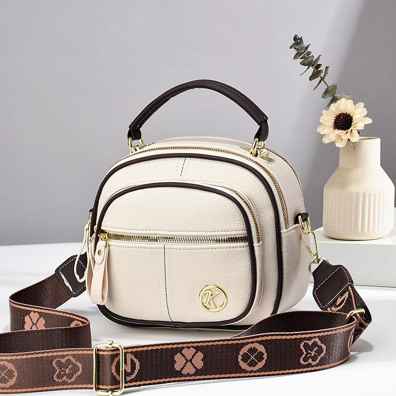 

Изысканная мини-сумочка летняя новая маленькая круглая сумка повседневная сумка через плечо универсальная сумка-мессенджер 21*8*19 белый
