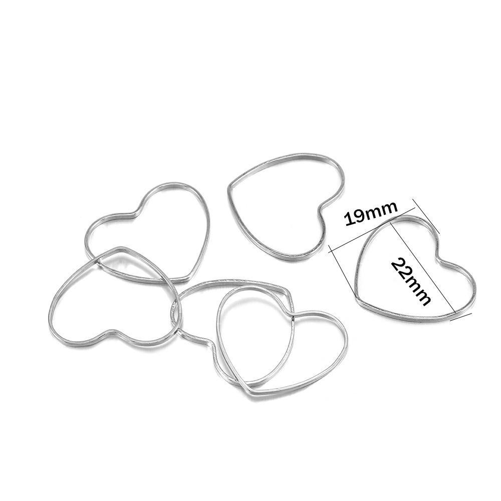 DIY Heart & Pentagram Metal Bezel Epoxy Alloy Frames for Jewelry Making