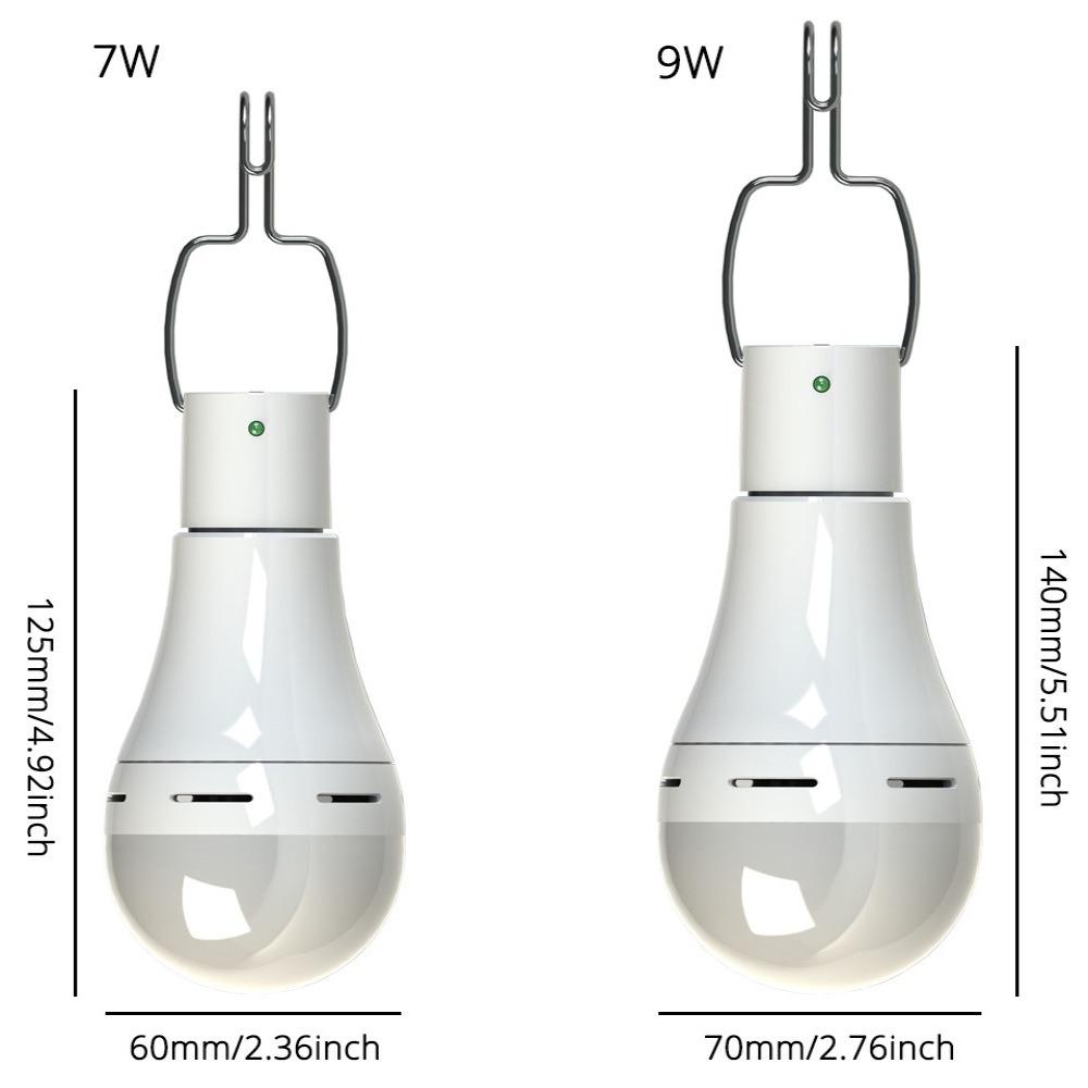 Waterproof Solar Light 7W/9W Solar LED Bulb Light  for Outdoors Camping