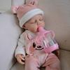 Silicone 12in Solid Pink Bear Simulated Toy Doll With Realistic Design For Kids Christmas Gift