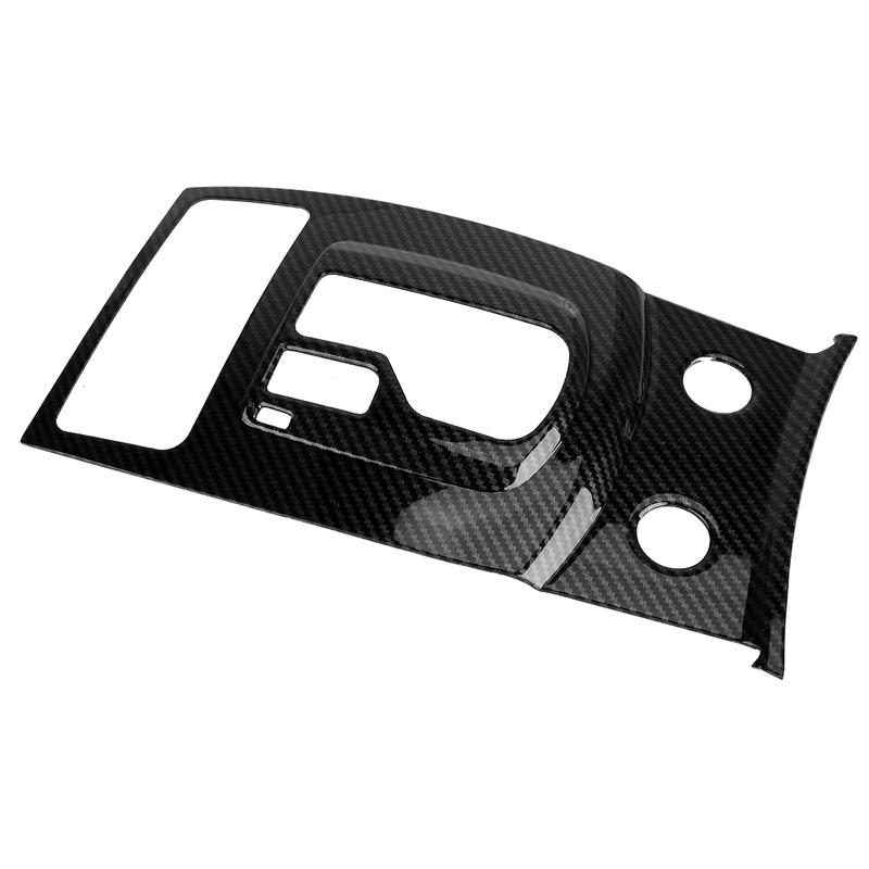 Schwarze Carbonfaser-Optik Automatik-Schalthebel-Panel-Abdeckung Zierleiste ABS Passend für Infiniti G37 Limousine 2010 2011 2012 2013 Linkslenker