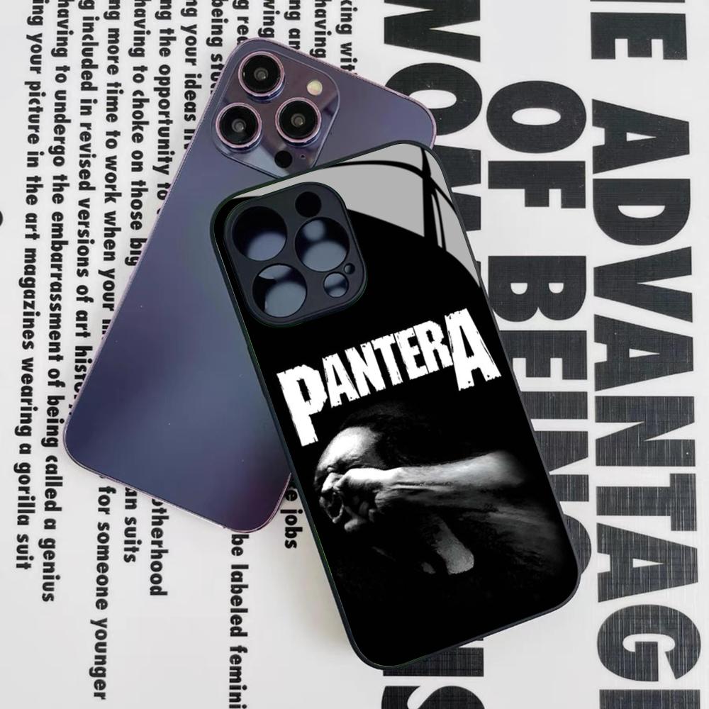 

Pantera Ritual Metal Band Phone Case for Iphone 15 14 12 11 13 Pro Max Mini 8 X Xr Xs Puls Black Glass Cover iPhone12 mini