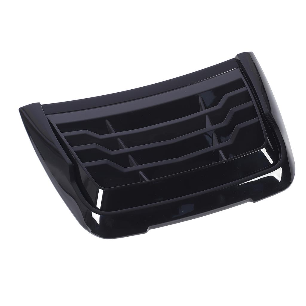 Bonnet Air Intake Vent Scoop Cover Glossy Black Hood Air Intake Trim Cover Improve Heat Dissipation