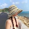 Straw hat production sunshade sunscreen travel vacation versatile foldable straw hat spring new hat women