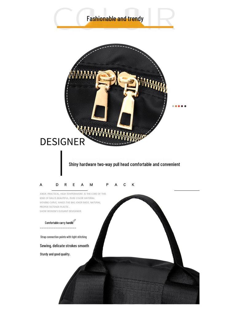 2023 Retro Rautenmuster Oxford-Stoff Rucksack - Damen Vielseitig Lässig