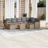 VidaXL Garden Lounge Set with Cushions 10 Pcs, Patio Sofas, Patio Furniture Set, Outdoor Furniture, 3226549