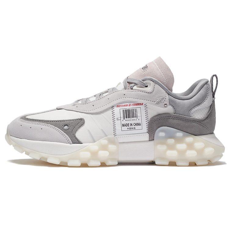 Li Ning Overload Low Top Casual Shoes Men's Gray White AZGS033-2