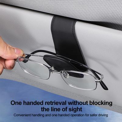 Parasole Auto Scatola Occhiali Clip Occhiali da Sole Porta Tessere Biglietti Supporto Astuccio per Penne Occhiali Multifunzione Custodia Accessori Auto