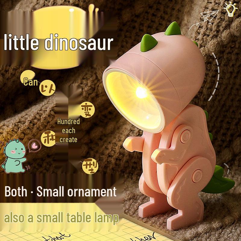 New DIY Cartoon Mini Night Light: Cute Foldable Desk Lamp, Girly Heart Ornament, Ideal Children's Gift.