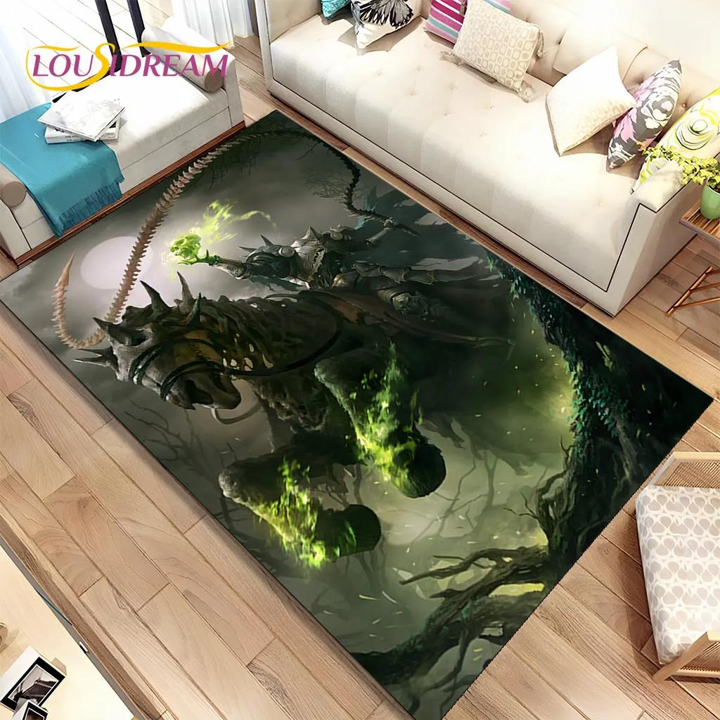 World of Warcraft, WOW, Game Gamer-Bereichsteppich, Teppichteppich für Wohnzimmer, Schlafzimmer, Sofa, Fußmatte, Dekoration, rutschfeste Kinder-Bodenmatte, 3D