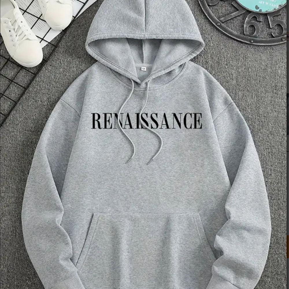 Herren Herbst- und Winter-Must-Have Kapuzenpullover für den Arbeitsweg mit englischem Buchstabenaufdruck vielseitig s