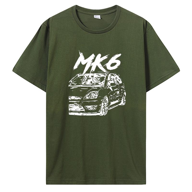 T-shirt Unisex Auto MK6 Top Casual in Cotone T-shirt Moda Fitness T-shirt Estiva Oversize Unisex Streetwear T-shirt Unisex s Abbigliamento