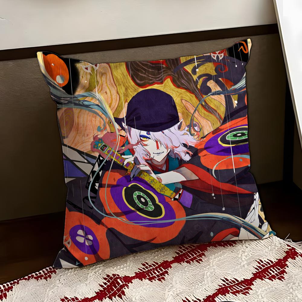 MMononoke Anime Cushion Cover Reversible Soft Durable Pillow Cover Home  Car MultiScene Use for Daily Comfort