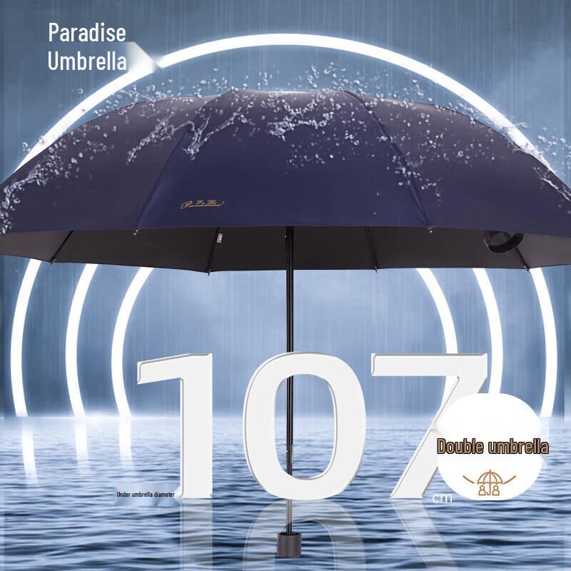 Paragon 10-Rib Large UV Protection Travel Umbrella