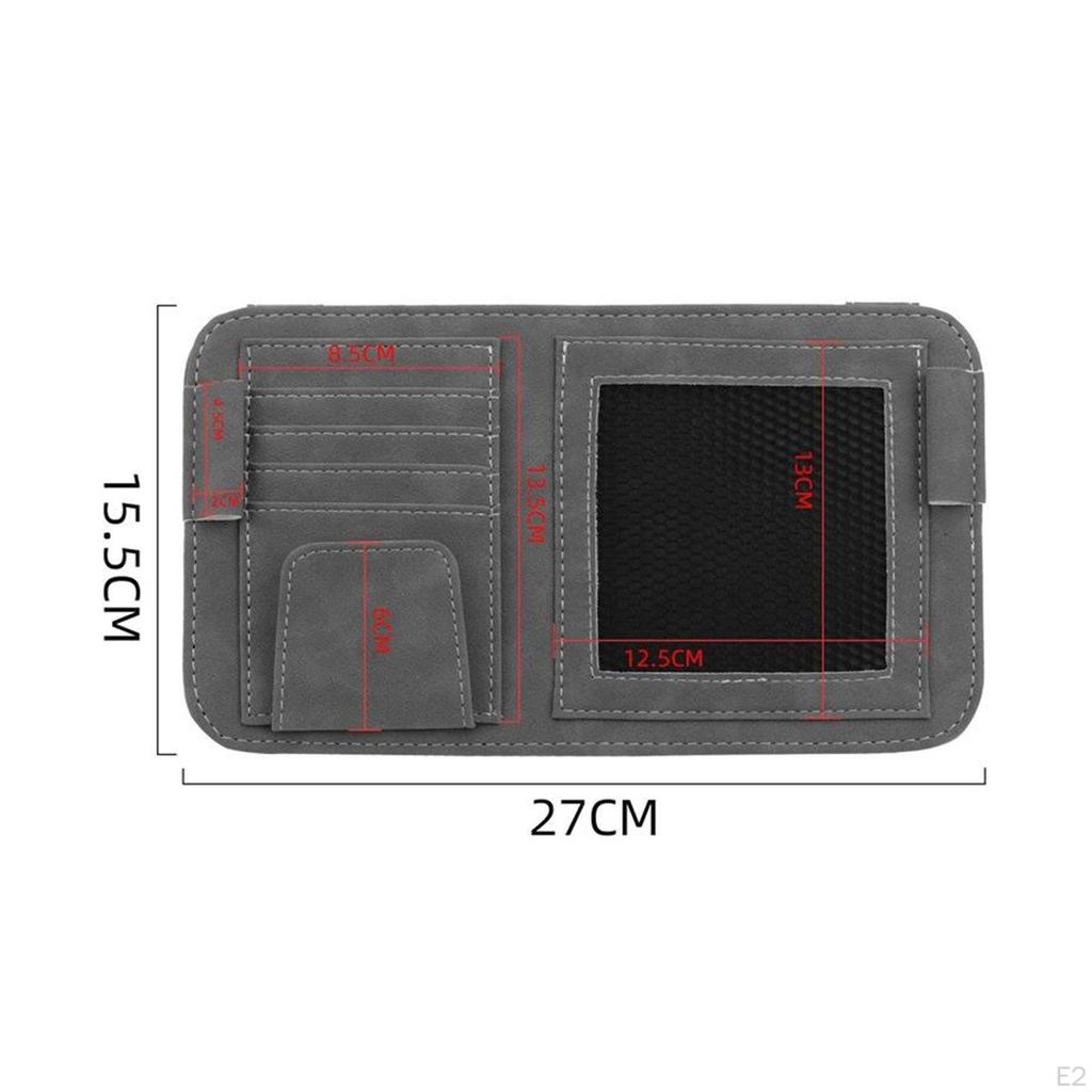 Auto Sun Visor Organizer Automobile Card Holder Multi Pocket Universal Glasses Holders Mobile Phone