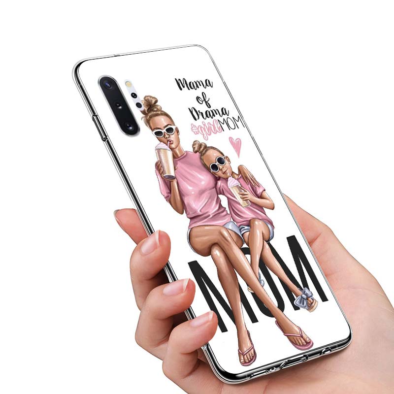 Dítě Máma Dívka Móda Pro Samsung Galaxy Note 20 10 9 8 Plus Ultra Lite M21 M31 M31S M10S M20 M21 M32 M12 Pouzdro na telefon