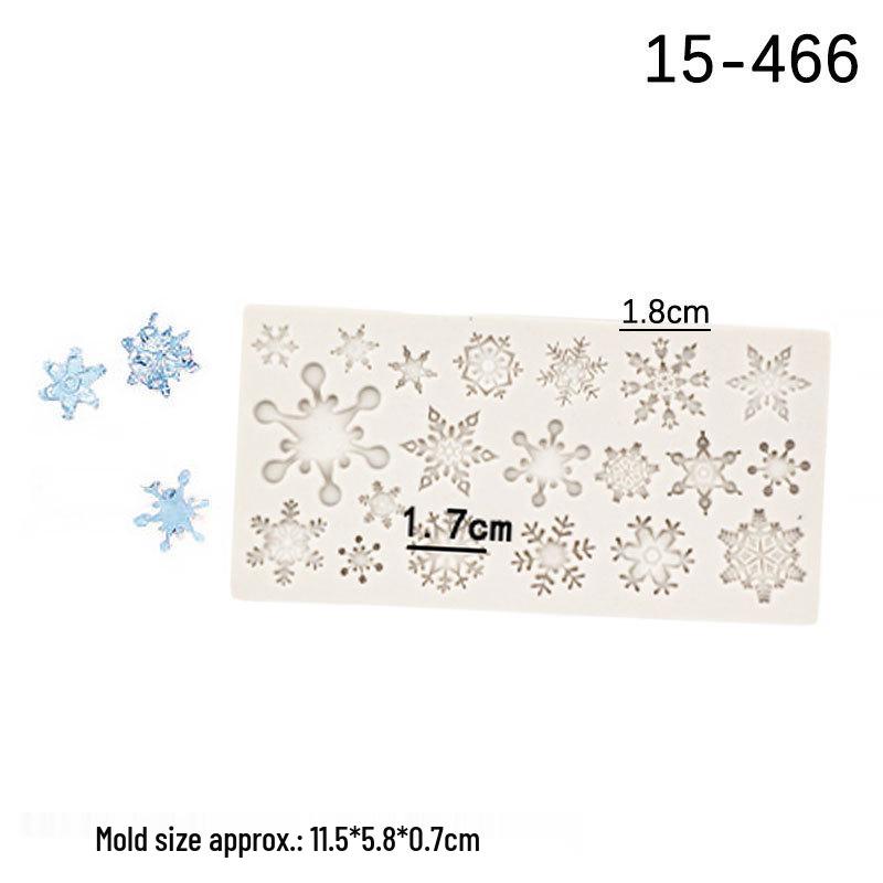 Christmas Snowflake Tree & Reindeer Fondant Cake Molds Set