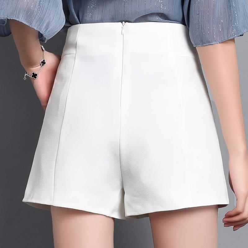 Sommer High Waist Schwarze Shorts Mit Stretch Polyester Für Lässige Frauen