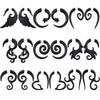 1 Pair Gothic Creative Black-color Acrylic Earrings For Women Men Punk Hip Hop Party Jewelry