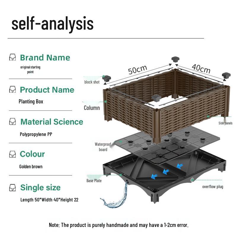 Original Starting Point Mobile Outdoor Planter Box