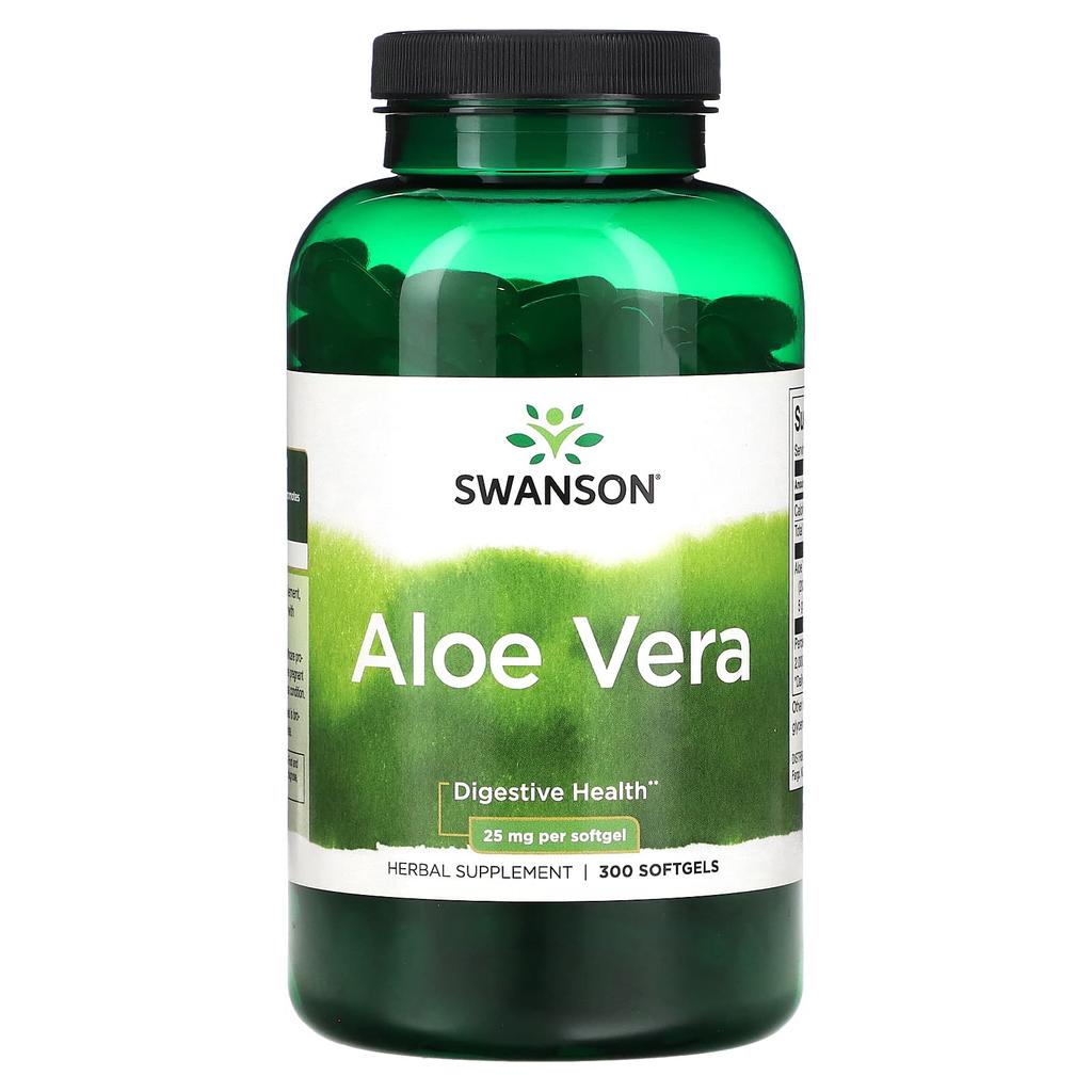 Aloe Vera, 25Mg, 300 Softgels