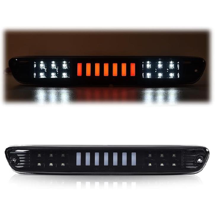 G-PLUS Red Lens LED 3Rd Brake Light Fit Leer, ARE, Century, Jason And Astro LED Recessed 3Rd Third Brake Light Lamp AT-LED-36R Chrome Housing