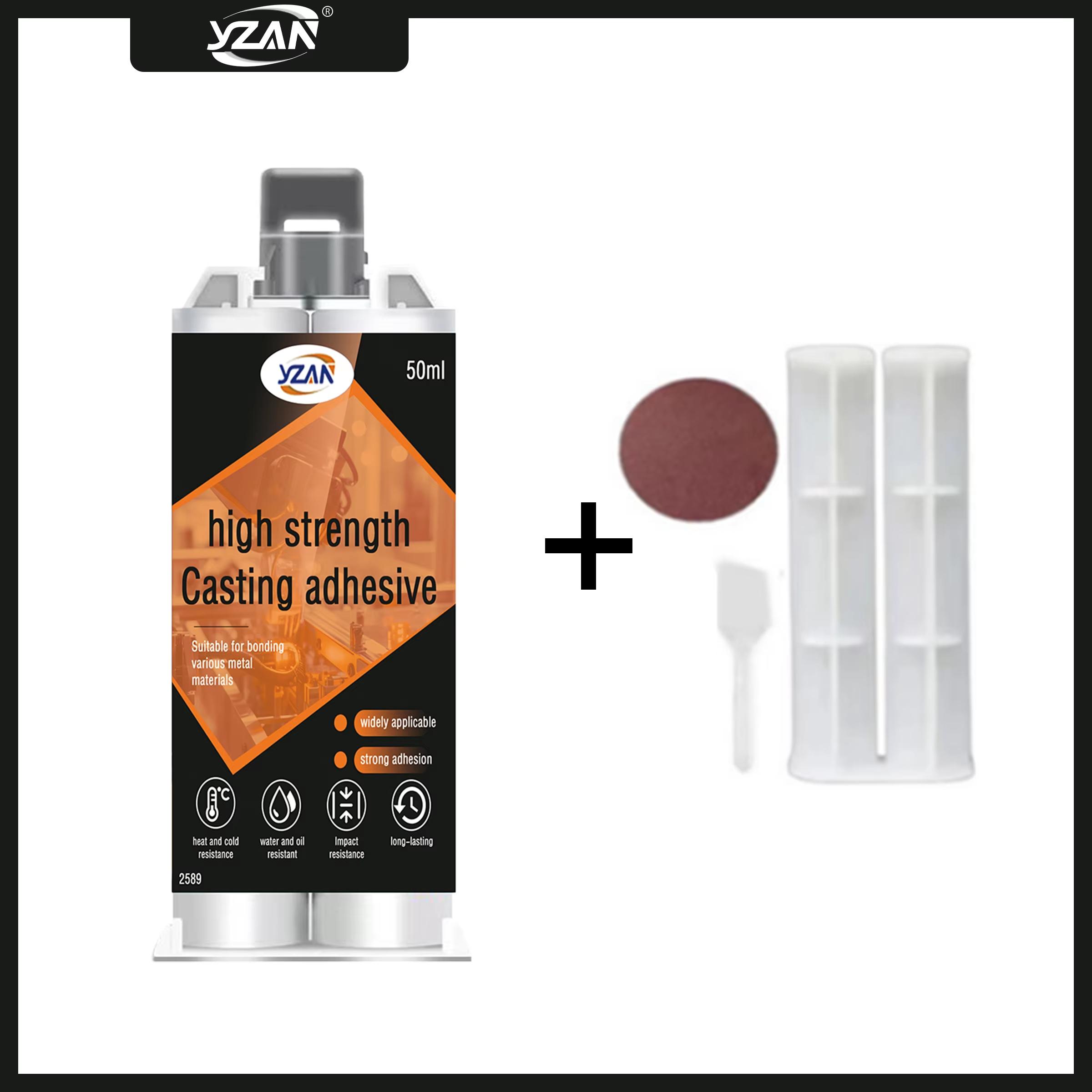 50g New Formula AB Metal Repair Adhesive: All-Purpose High-Viscosity Foundry Adhesive—High-Temperature Resistant and Waterproof