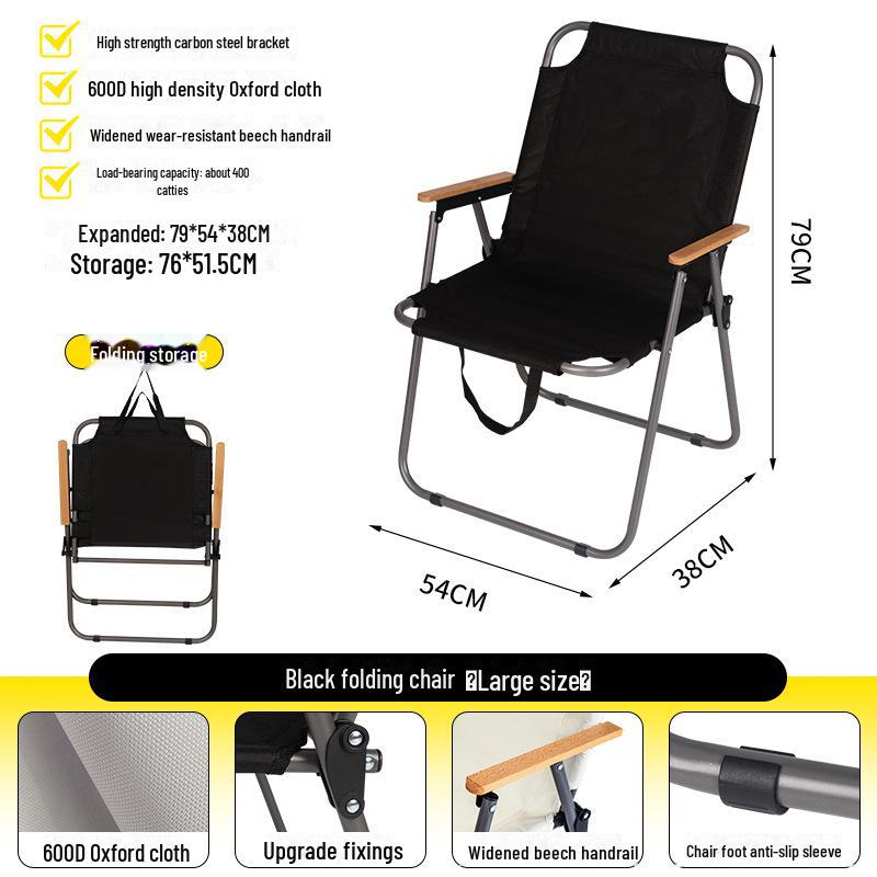 "Kermit Portable Ultralight Folding Camping Chair for Outdoor Beach and Picnic"