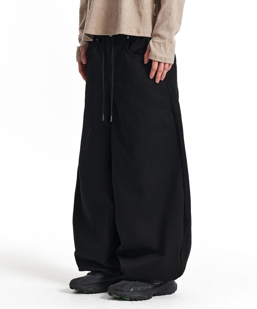Gicheol Sturdy Balloon Pants (Black)