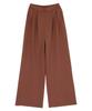 Seedless DBXM0451 Pants with Elastic Brown Women's Maxi-Length Wide-Leg Back,