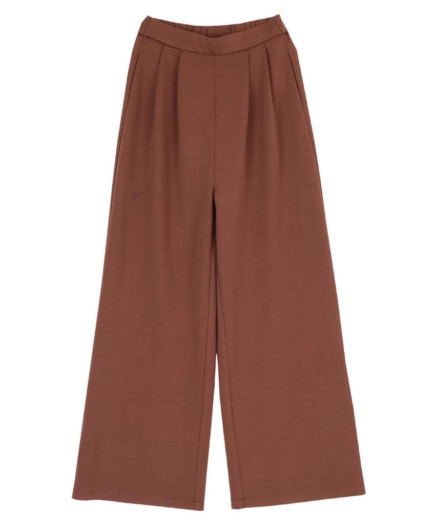 Seedless DBXM0451 Pants with Elastic Brown Women's Maxi-Length Wide-Leg Back,