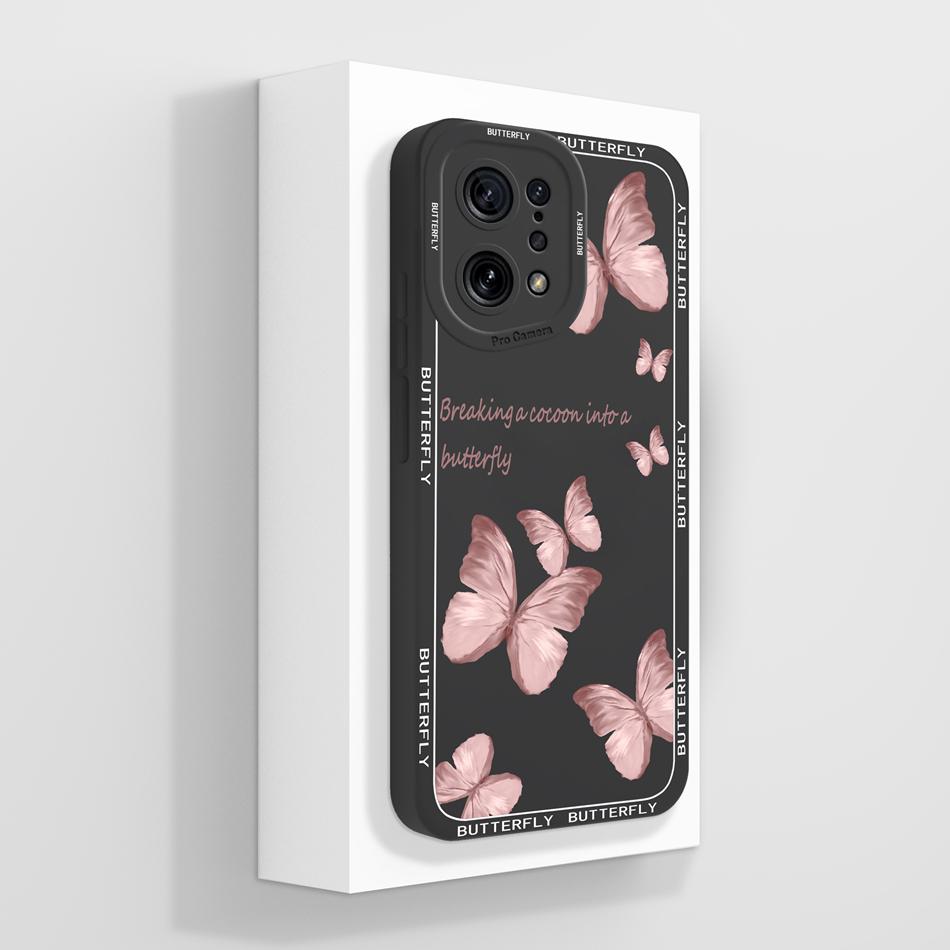 For Oppo Find X5 Pro Lite Case Artistic Style Funda For Oppo Find X 5 X5Pro X5Lite Liquid Silicone Soft Phone Back Cover Coque