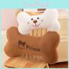 Cartoon Creative Dog Bone Shaped Plush Pillow Cushion Gift For Kids And Teens