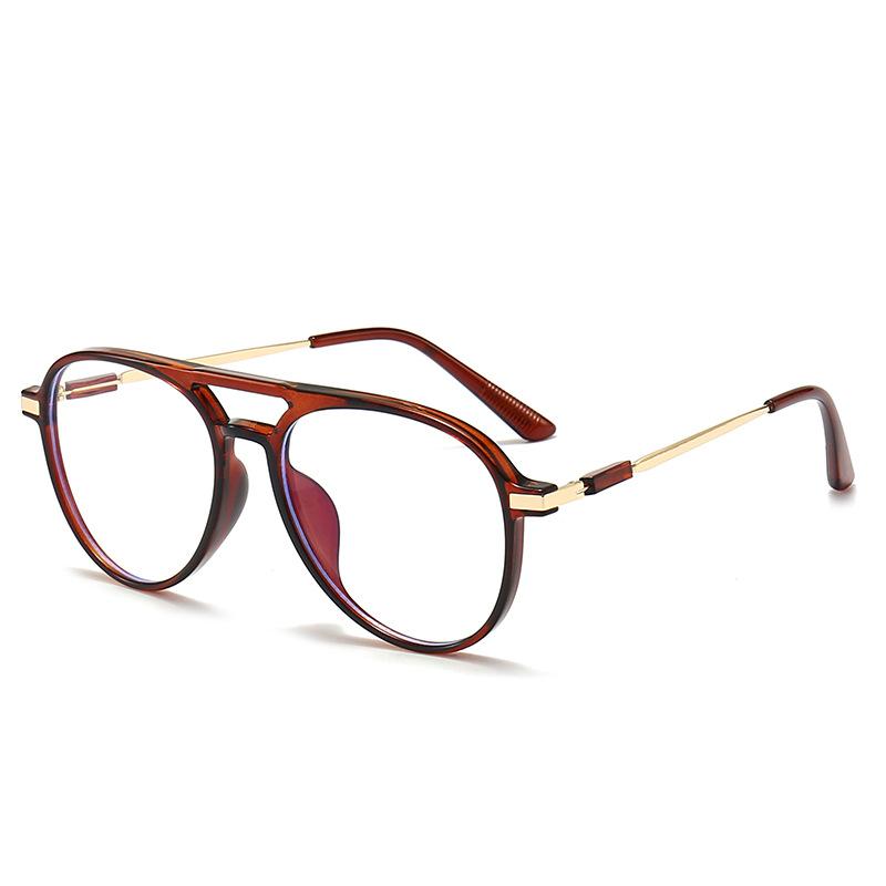 Women Retro Anti Blue Light Computer Glasses Designer Vintage Men Half Frames Eyeglasses Trendy Office Accessory