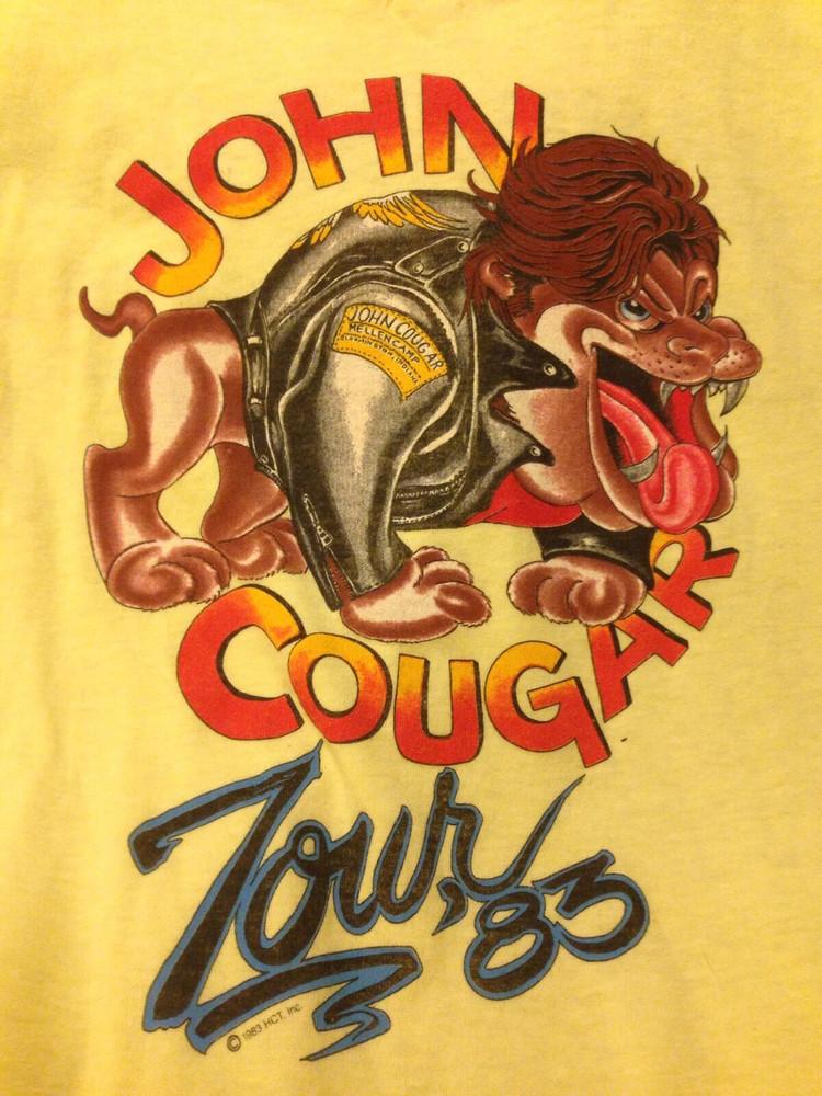 John Cougar Mellencamp Tour 83 T-shirt Black Cotton Unisex All Sizes S-5XL NA501 Unisex T-Shirt L