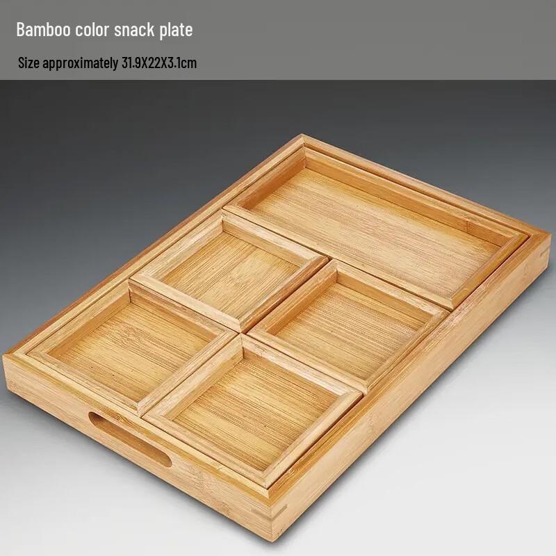 

OLOEY Wooden Small Coffee Storage Tray 32x22x3.5CM