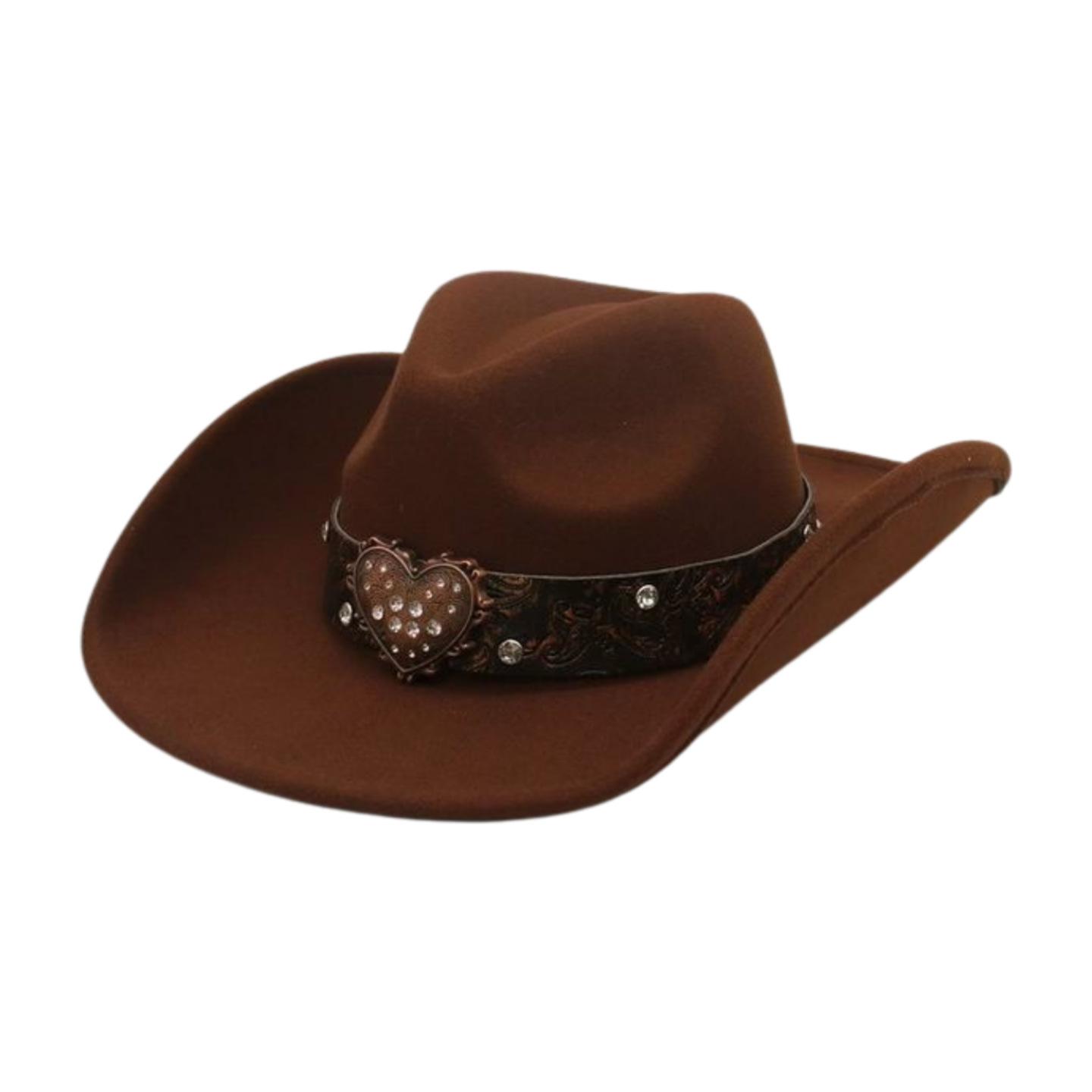 

New Autumn And Winter Amazon Direct Supply Outdoor Concave Top Hat Fashionable Tibetan Ethnic Style Woolen Denim Hat one size fits all [m long peach cow]