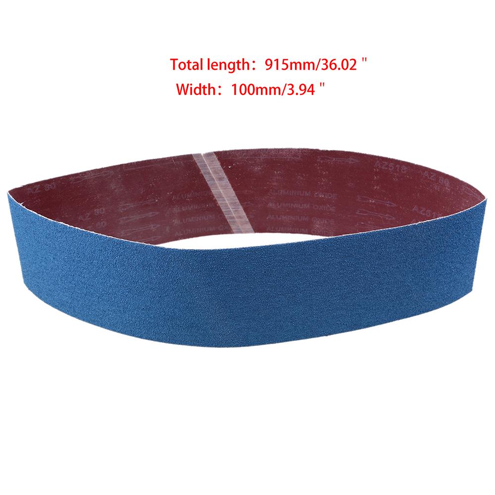 Ponçage Bois Métal 16 Bandes Abrasives Ndjiloik 100x915mm - Grains 60 à 1000 - Pour Ponceuse à Bande - Métal, Bois, Pierre Ponceuse Makita