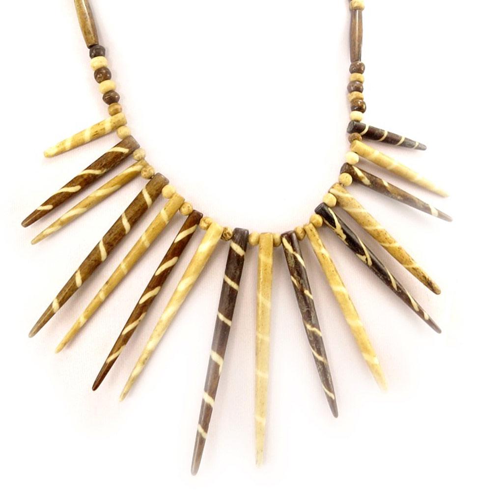 Les Trésors De Lily [C5026] - Collier Créateur 'Kilimanjaro' Marron Bicolore